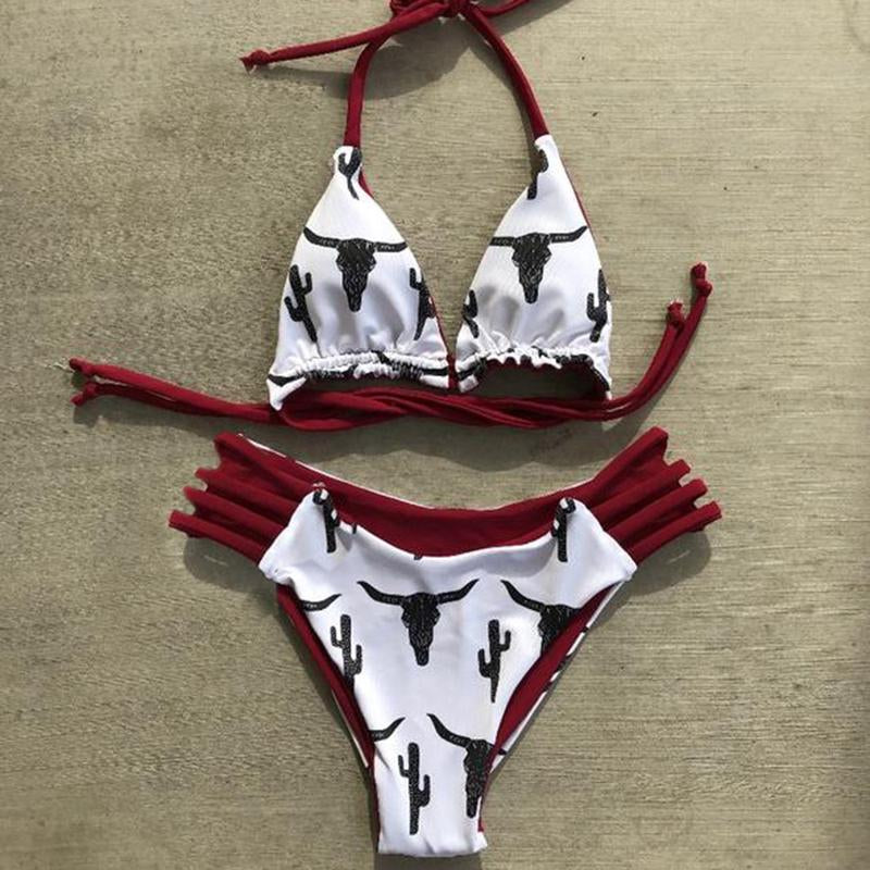 Cowgirl Style Two-Piece Bikini Set for Women - SHESHOW
